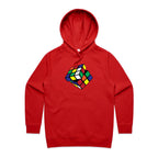 Game Cube - Womens Hoodie Red Womens 2XL Womens Hoodie Games Printed In Australia