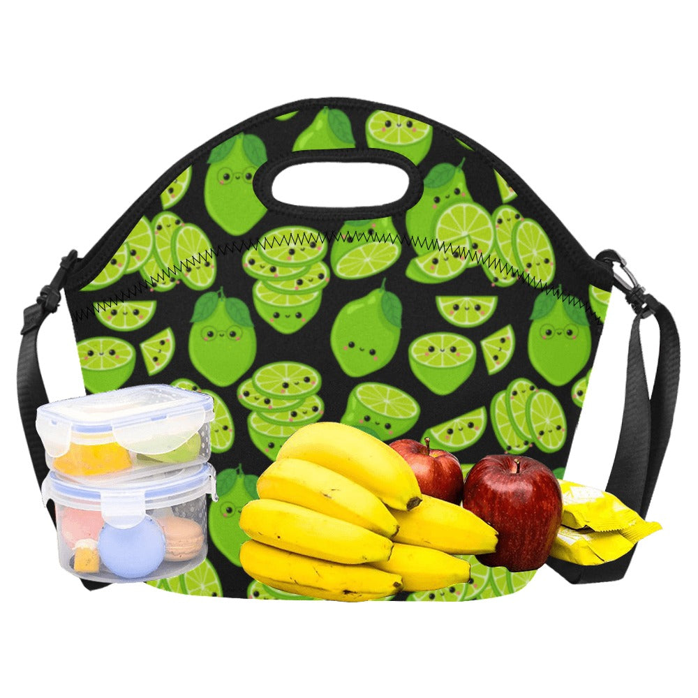 Cute Limes - Neoprene Lunch Bag Neoprene Lunch Bag Printed Offshore