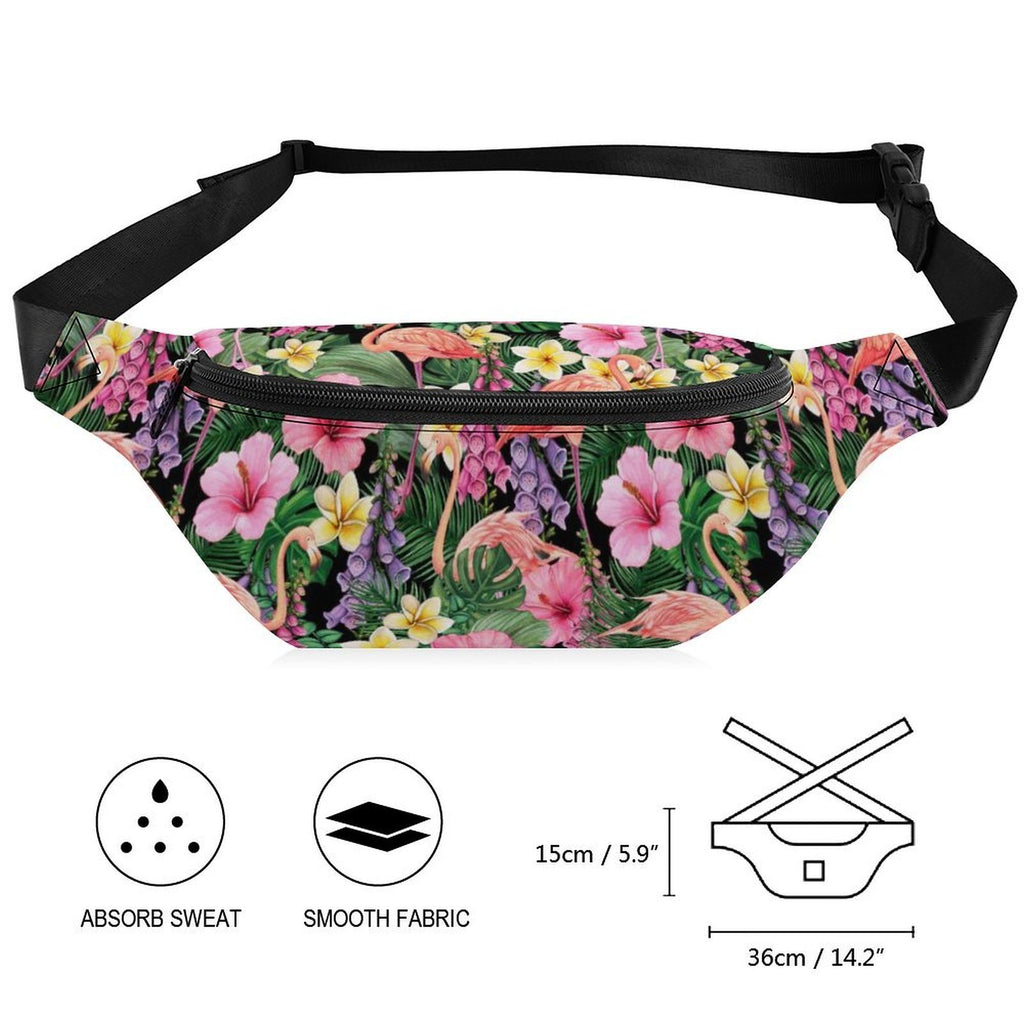 Flamingo Jungle - Bum Bag / Fanny Pack