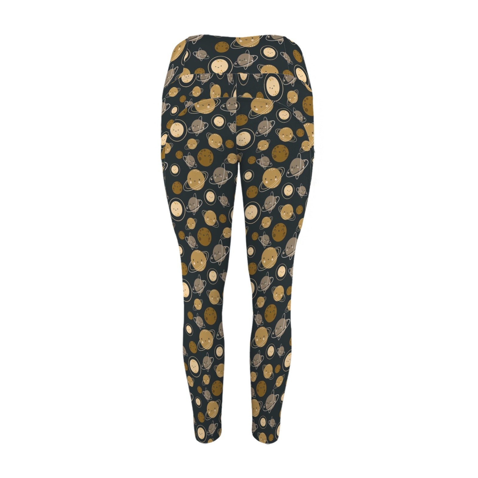 Planets Women's High Waist Pockets Yoga Leggings Women's High Waist Pockets Yoga Leggings Printed Offshore Space