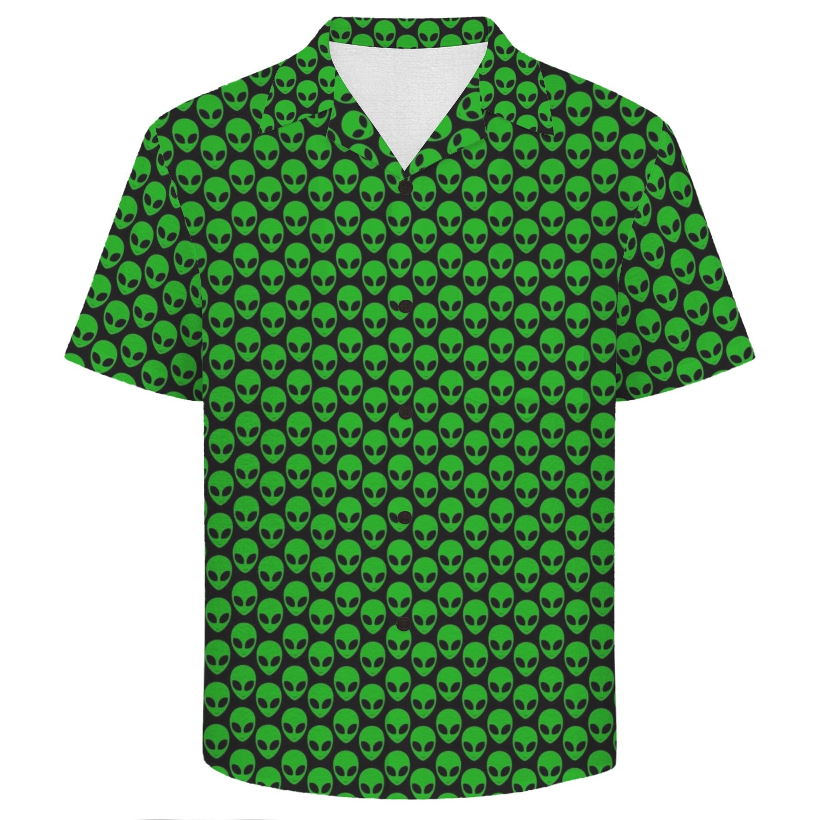 Aliens Men's Crinkle Hawaiian Shirt