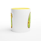 Personalised Initial With Flowers White 11oz Ceramic Mug with Color Inside Personalised 11oz Mug customise Globally Fulfilled Name personalise