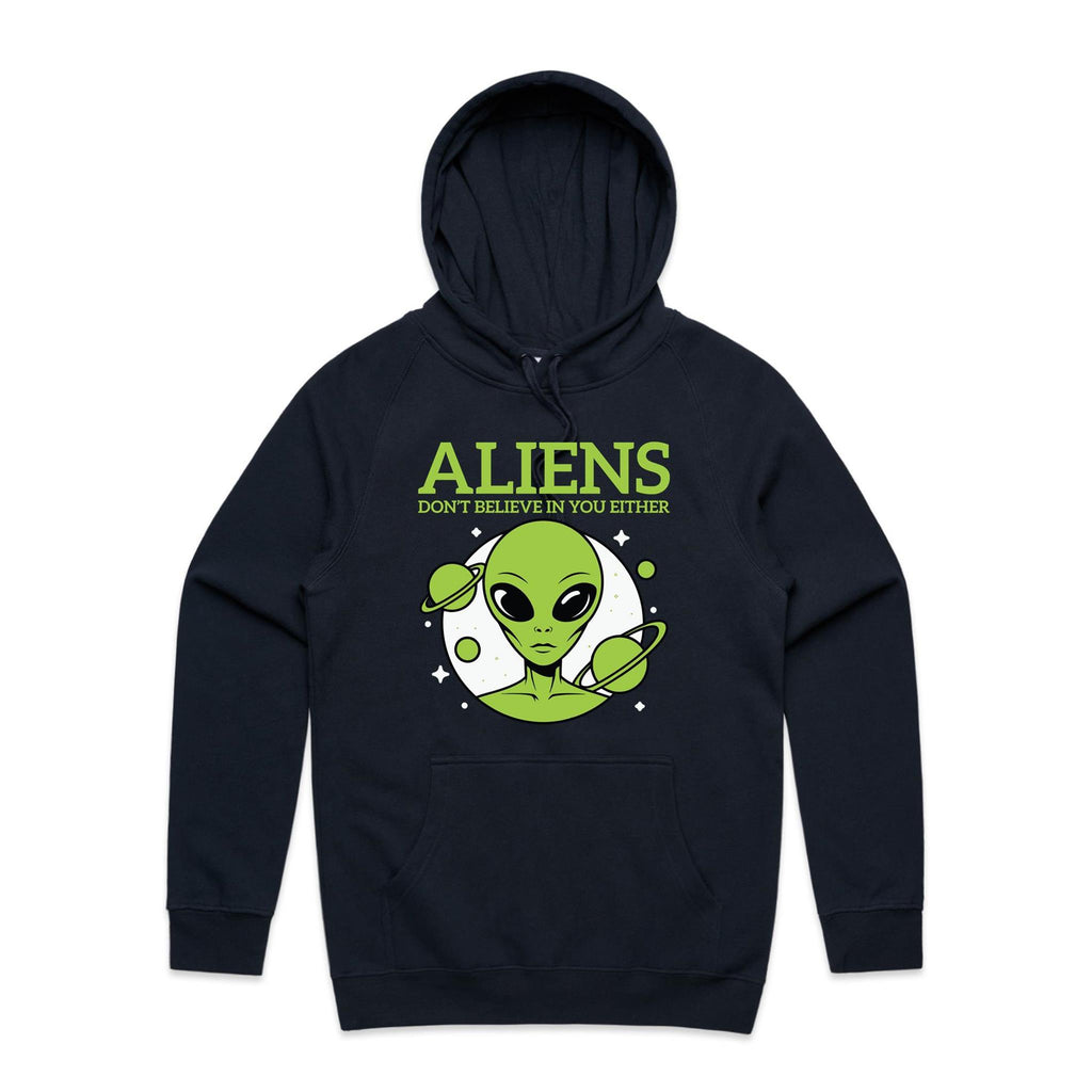 Aliens Don't Believe In You Either Men's AS Colour Hoodie