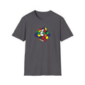Game Cube Unisex Softstyle T-Shirt Charcoal Unisex Adult T-shirt Australian Printer Games