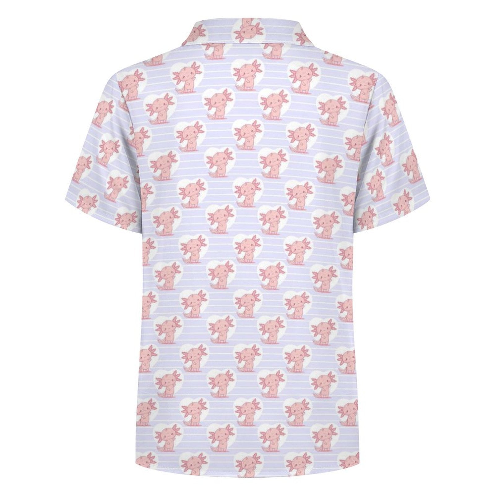 Axolotl Love Kids Cotton Short Sleeve Shirt