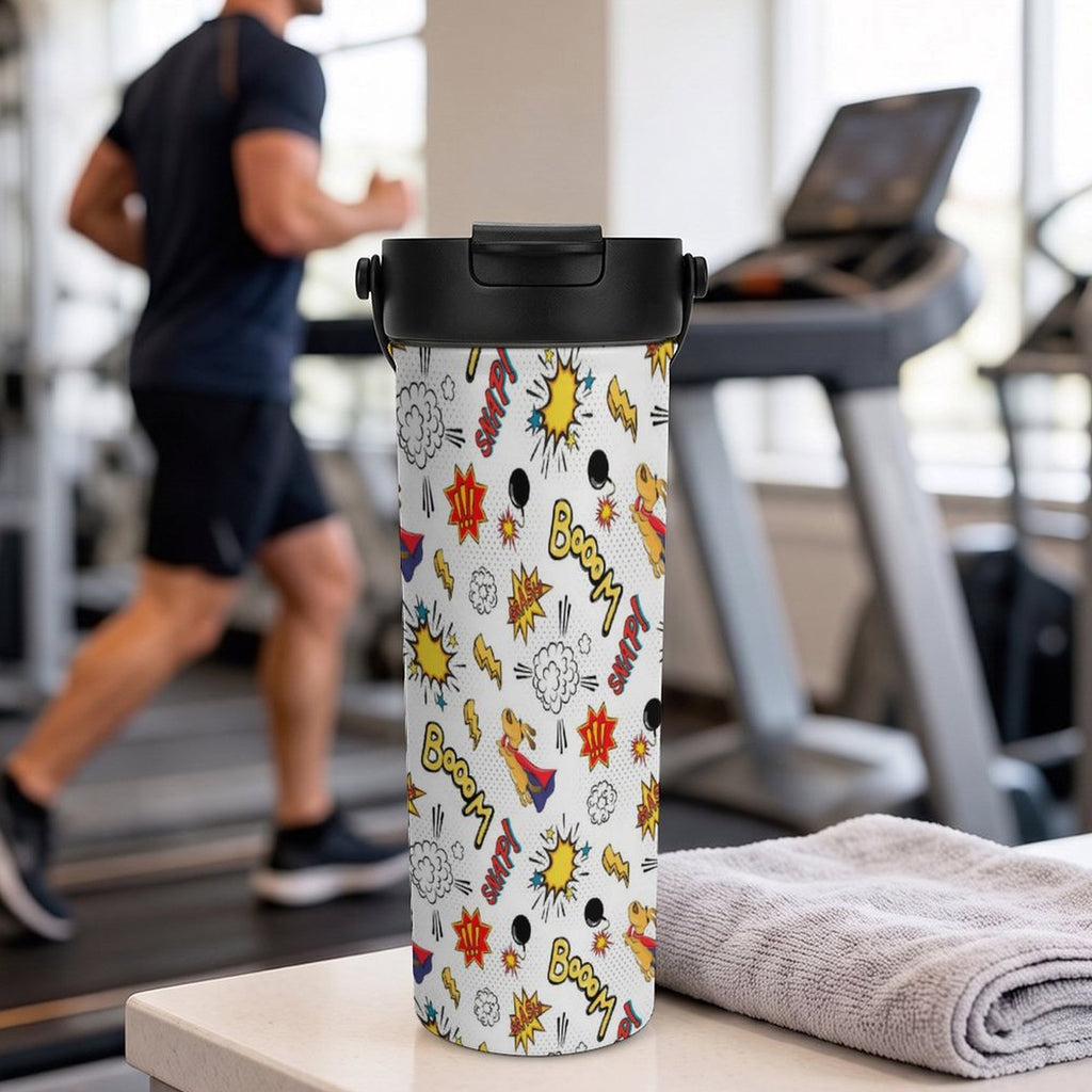 Super Dog 20oz Tea Tumbler with Carry Handle