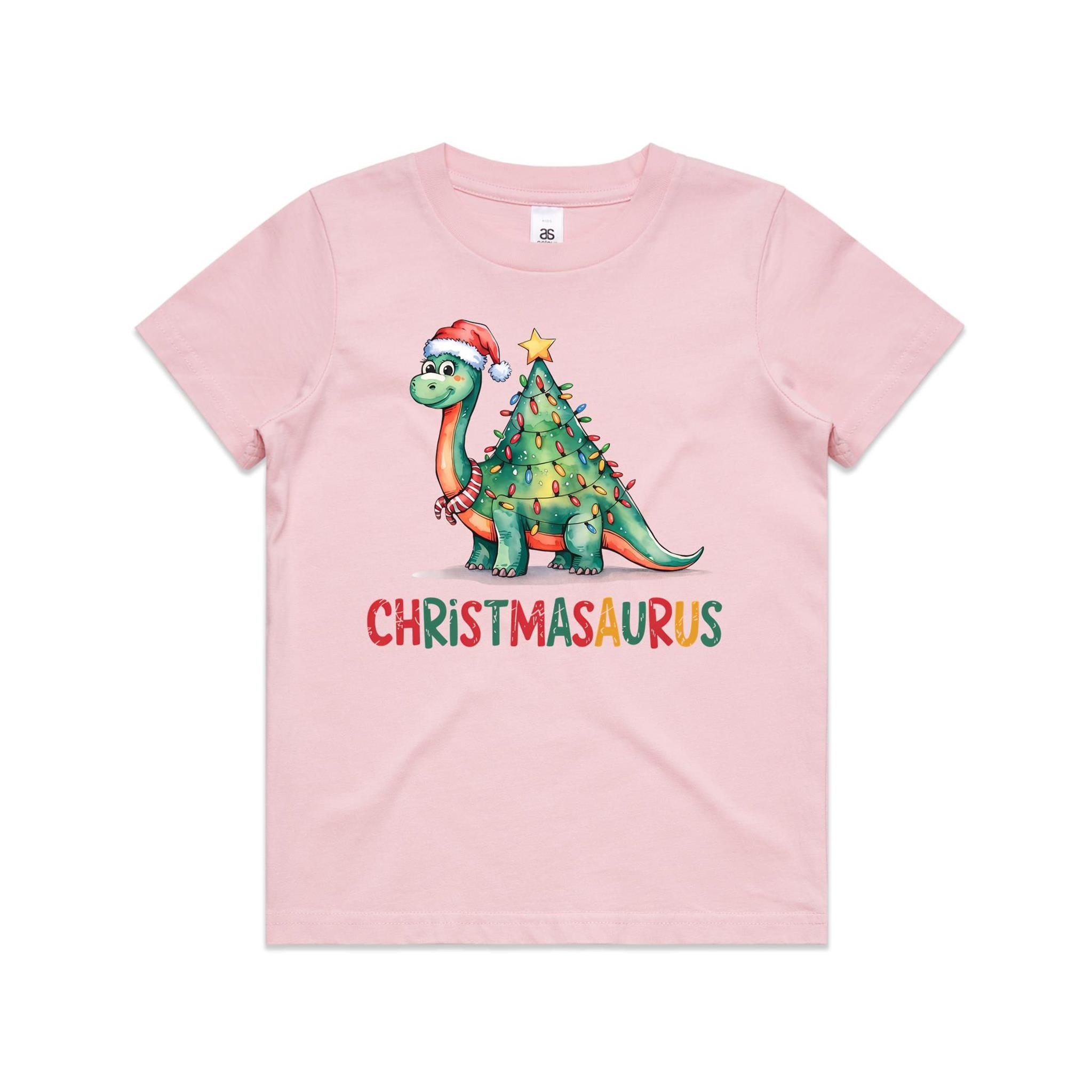 Christmasaurus, Christmas Dinosaur - Kids T-shirt
