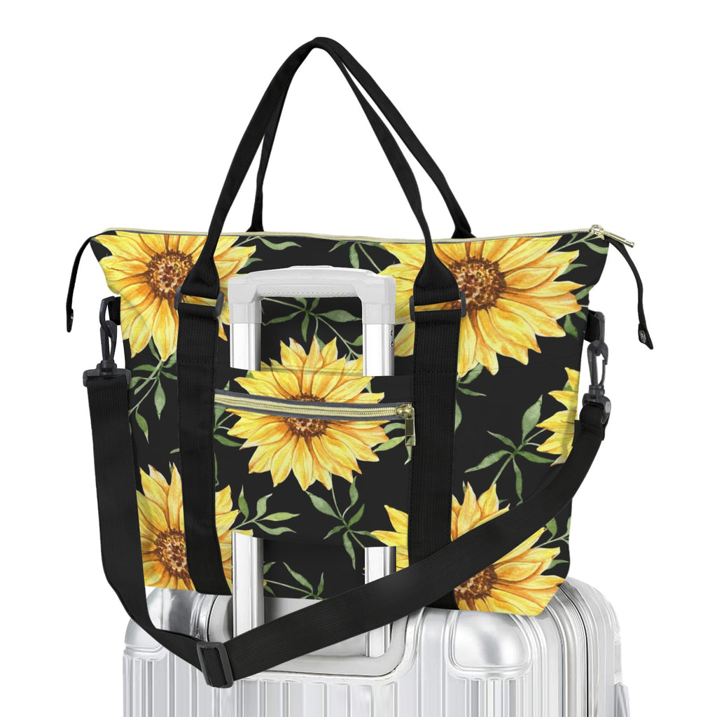 Painted Sunflowers Duffle Bag-Simple (Model 1715) One Size Duffle Bag-Simple (1715)