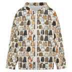 Lots Of Cats Women's Full-Zip Hoodie