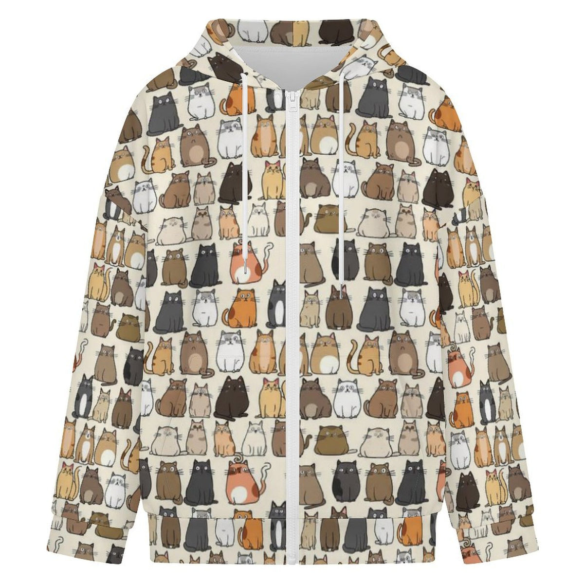 Lots Of Cats Women's Full-Zip Hoodie