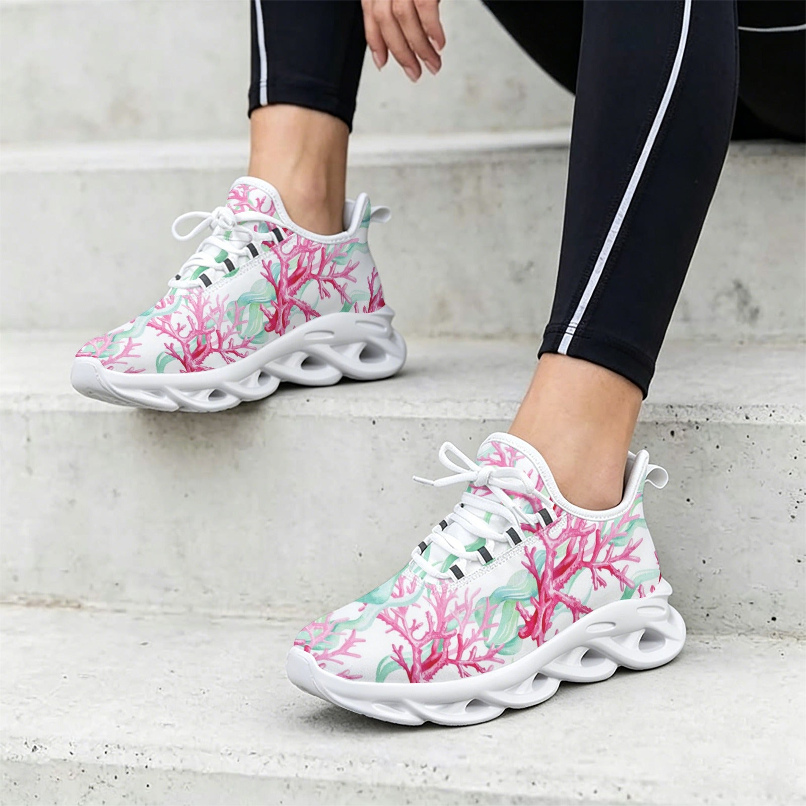 Pink Coral Women's Twisted Sole Sneakers