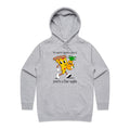 Pineapple Pizza Women's AS Colour Hoodie Grey Marle Womens Hoodie Food Printed In Australia