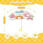 Doughnuts Kids Safe Round Corner Umbrella Kids Safe Round Corner Umbrella animal Food Printed Offshore