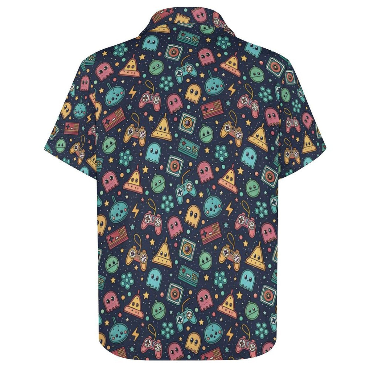 Video Game Women's Collared Pocketless Short Sleeve Shirt