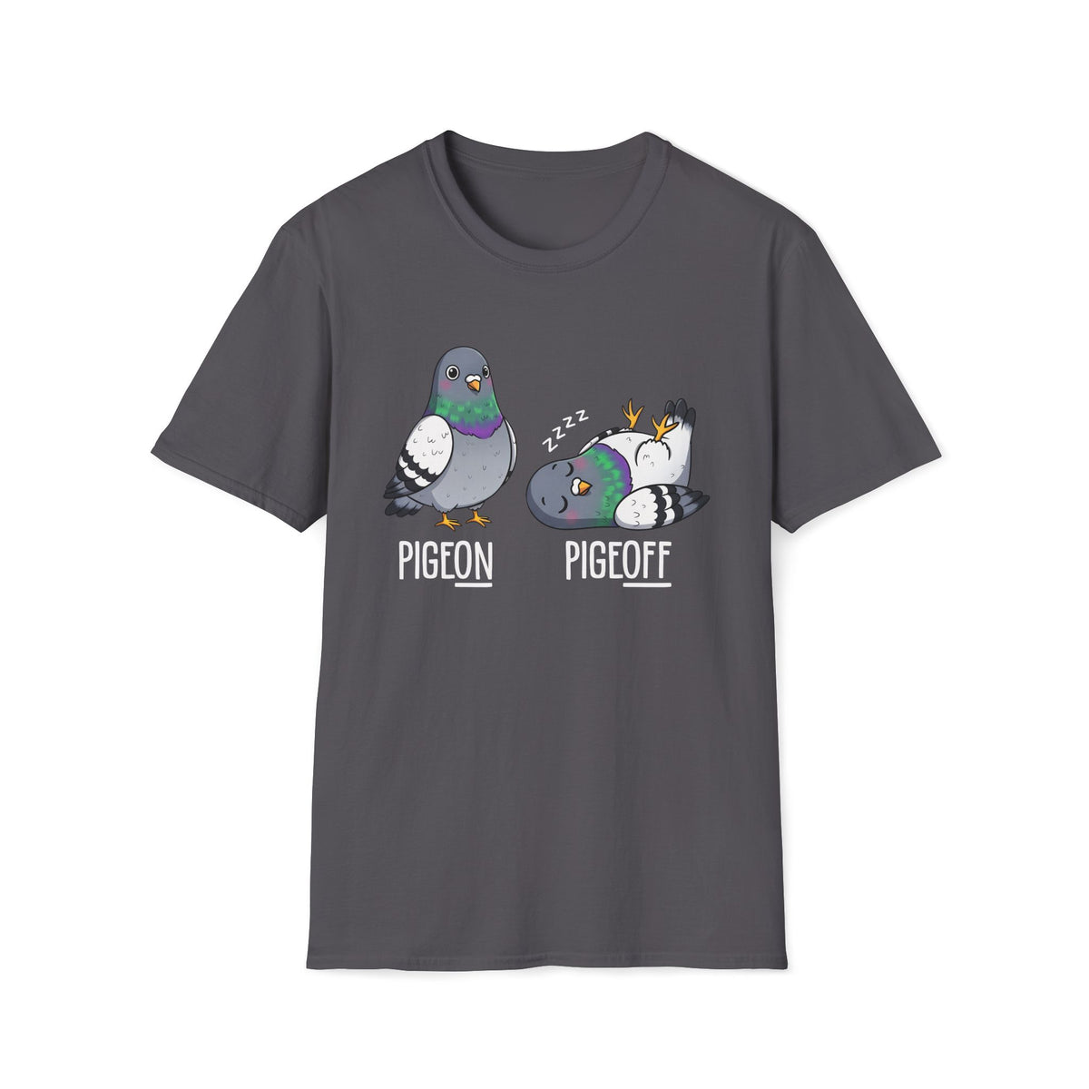 Pigeon vs Pigeoff Unisex T-Shirt Unisex Adult T-shirt Birds Globally Fulfilled