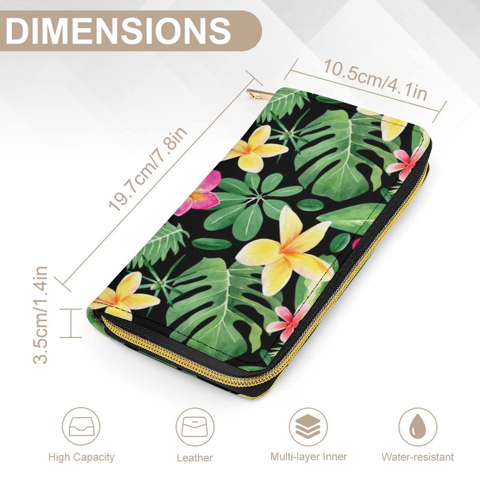 Frangipani -  PU Leather Wallet