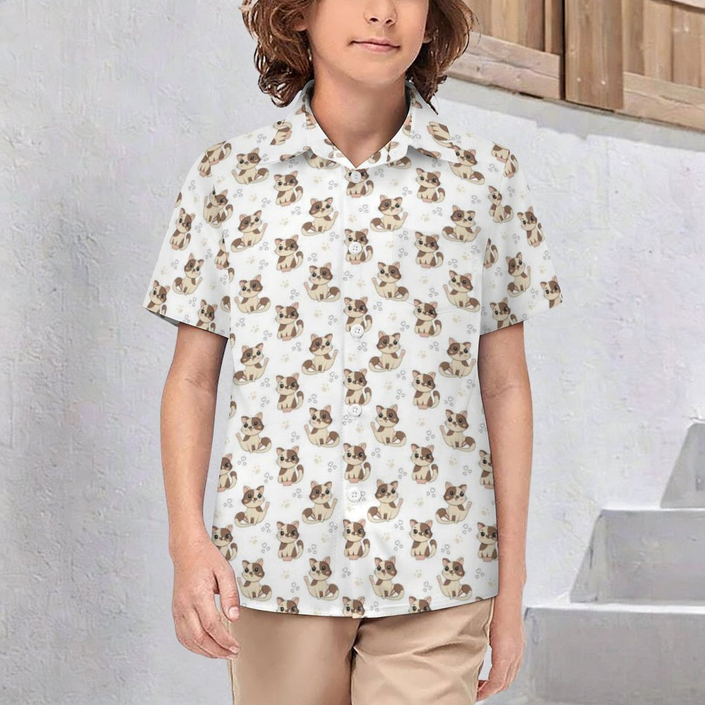 Quokkas Kids Cotton Short Sleeve Shirt