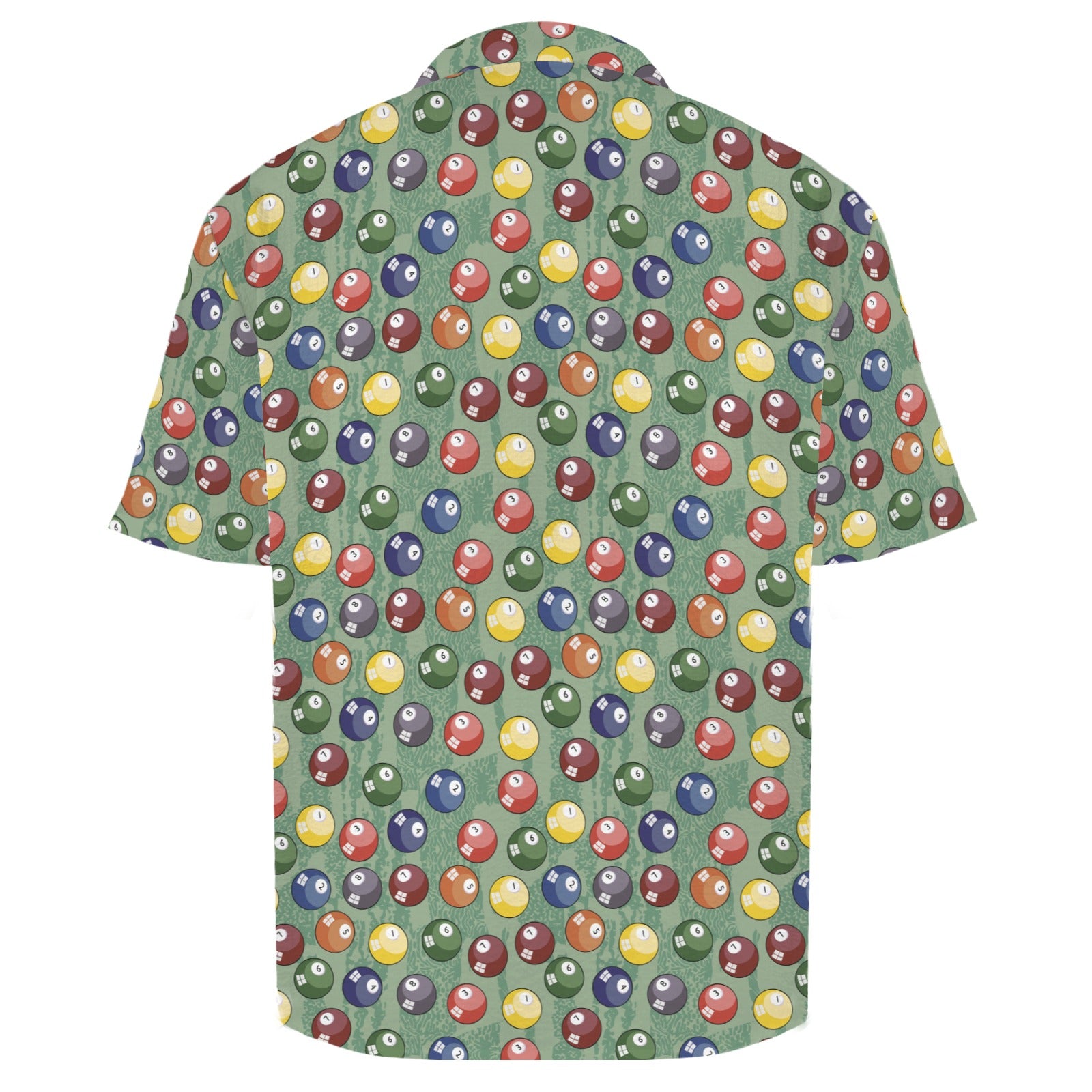 Pool Balls Men's Crinkle Hawaiian Shirt