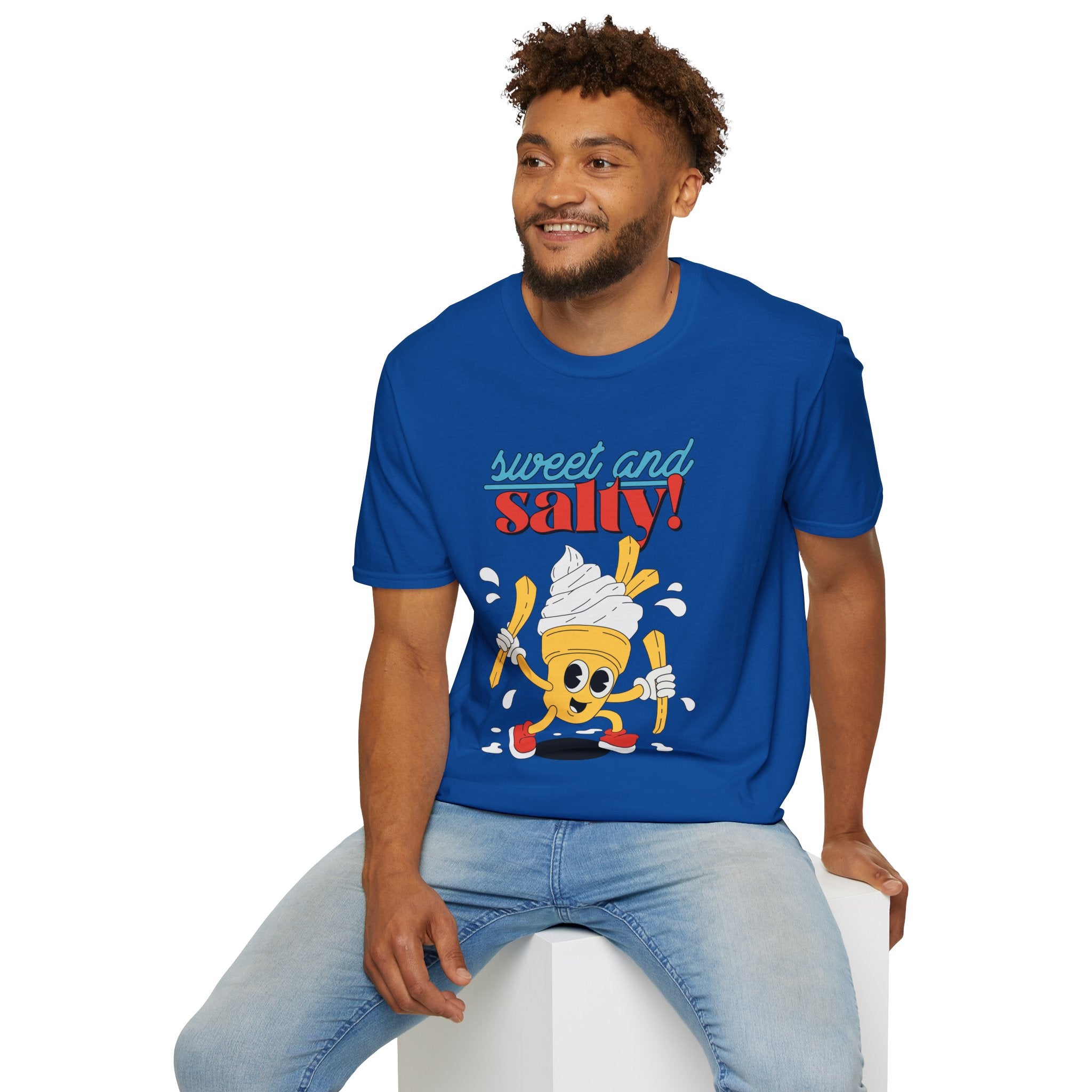 Sweet And Salty, Ice Cream And Fries - Unisex Softstyle T-Shirt