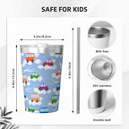 Colourful Cars Small Stainless Steel Travel Mug Cup 12oz/350ml Small Travel Mug Printed Offshore