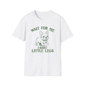Wait For Me French Bulldog Unisex T-Shirt White Unisex Adult T-shirt animal Globally Fulfilled