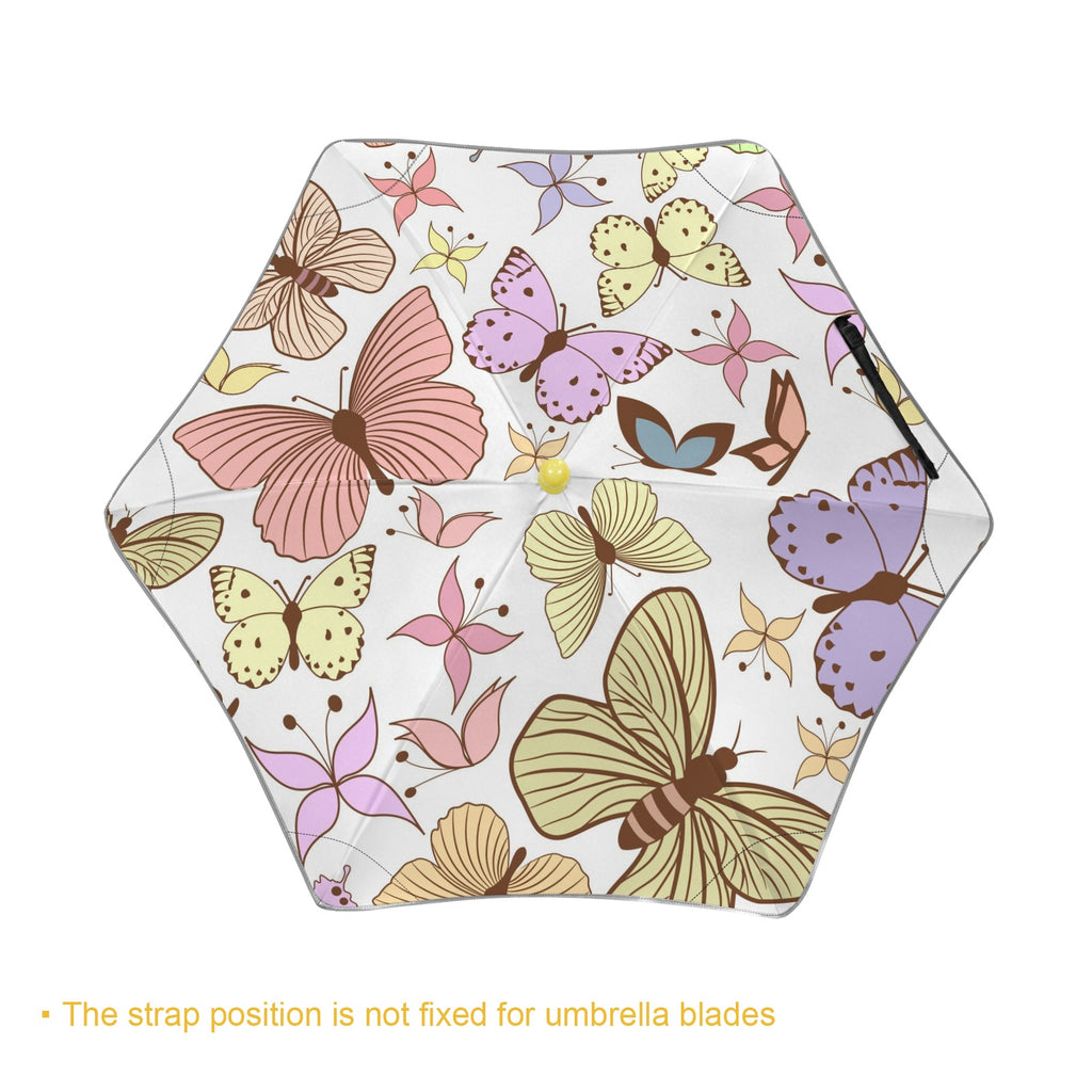 Cartoon Butterfly Kids Safe Round Corner Umbrella Kids Safe Round Corner Umbrella animal Printed Offshore