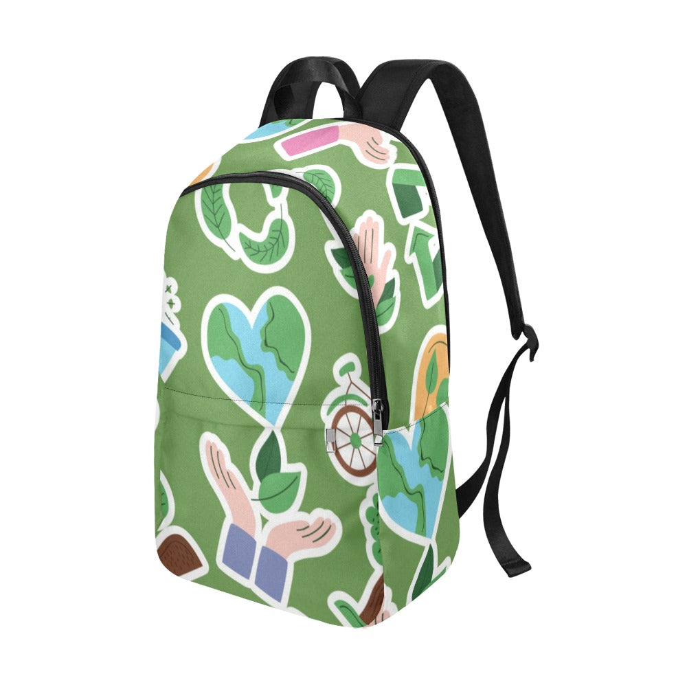 Earth Stickers - Fabric Backpack