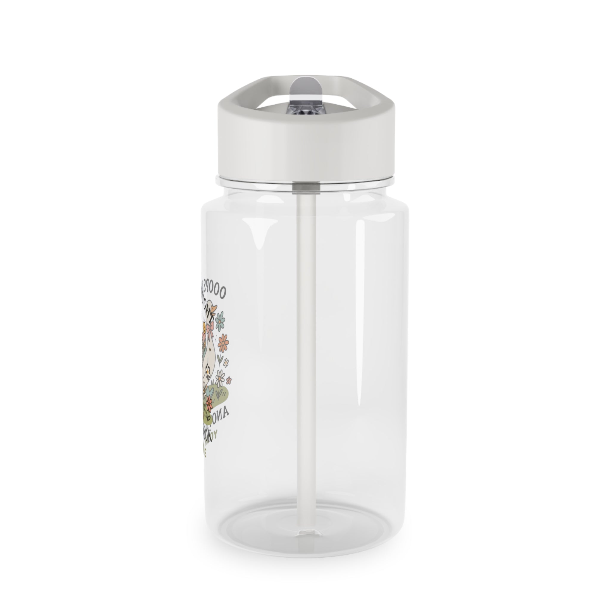 Personalised - Oops I Bought Another Book, Goose - Clear Tritan Water Bottle