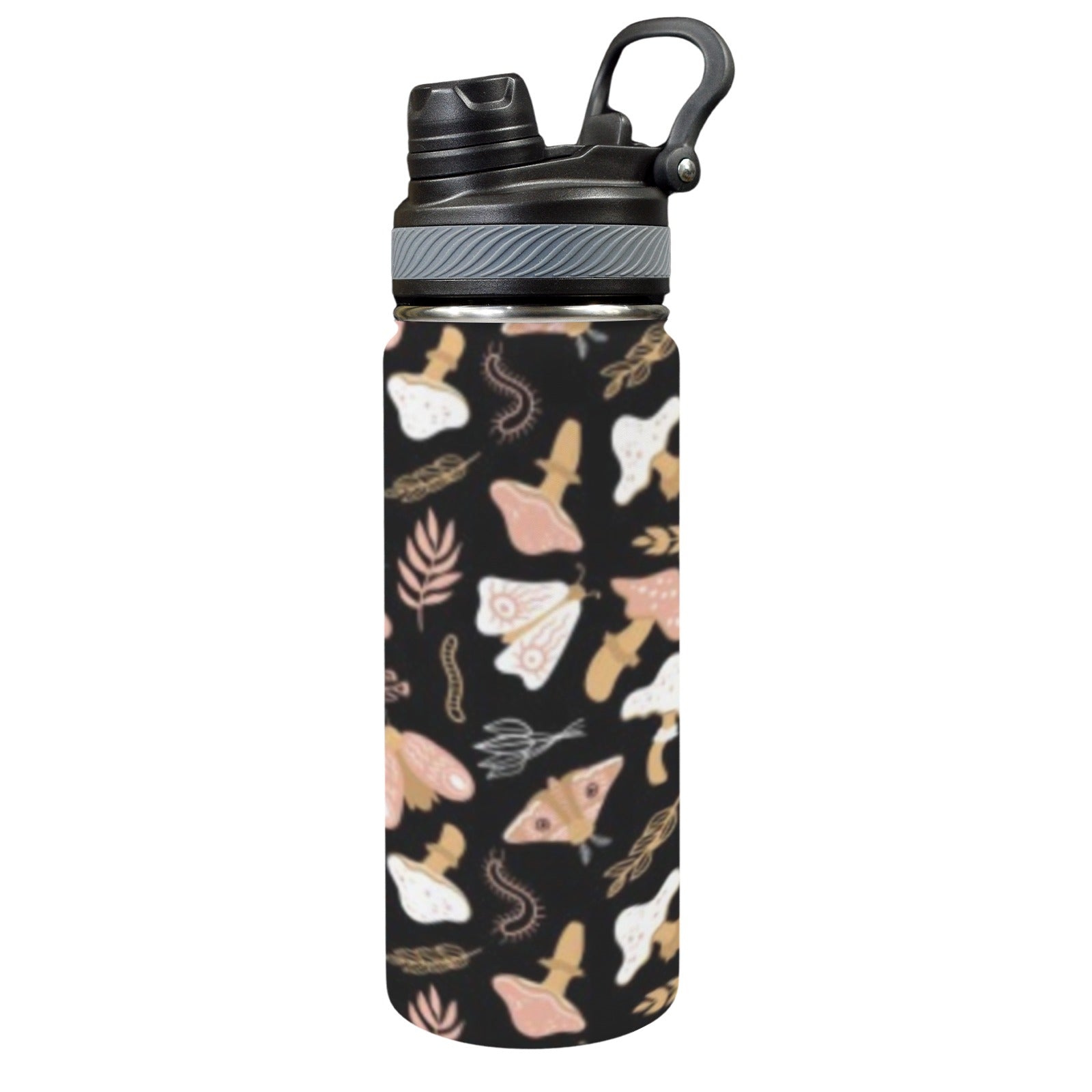 Magic Moth - Insulated Water Bottle with Dual-Use Lid (18oz) One Size Insulated Water Bottle with Dual-Use Lid (18oz) Printed Offshore