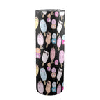 Cute Animal Ice Blocks - 20oz Tall Skinny Tumbler with Lid and Straw