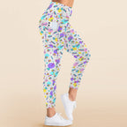 80's Grid Women's High Waist Pockets Yoga Leggings Women's High Waist Pockets Yoga Leggings Printed Offshore Retro
