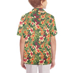 Vintage Hawaiian Floral Senior Kids Hawaiian Shirt