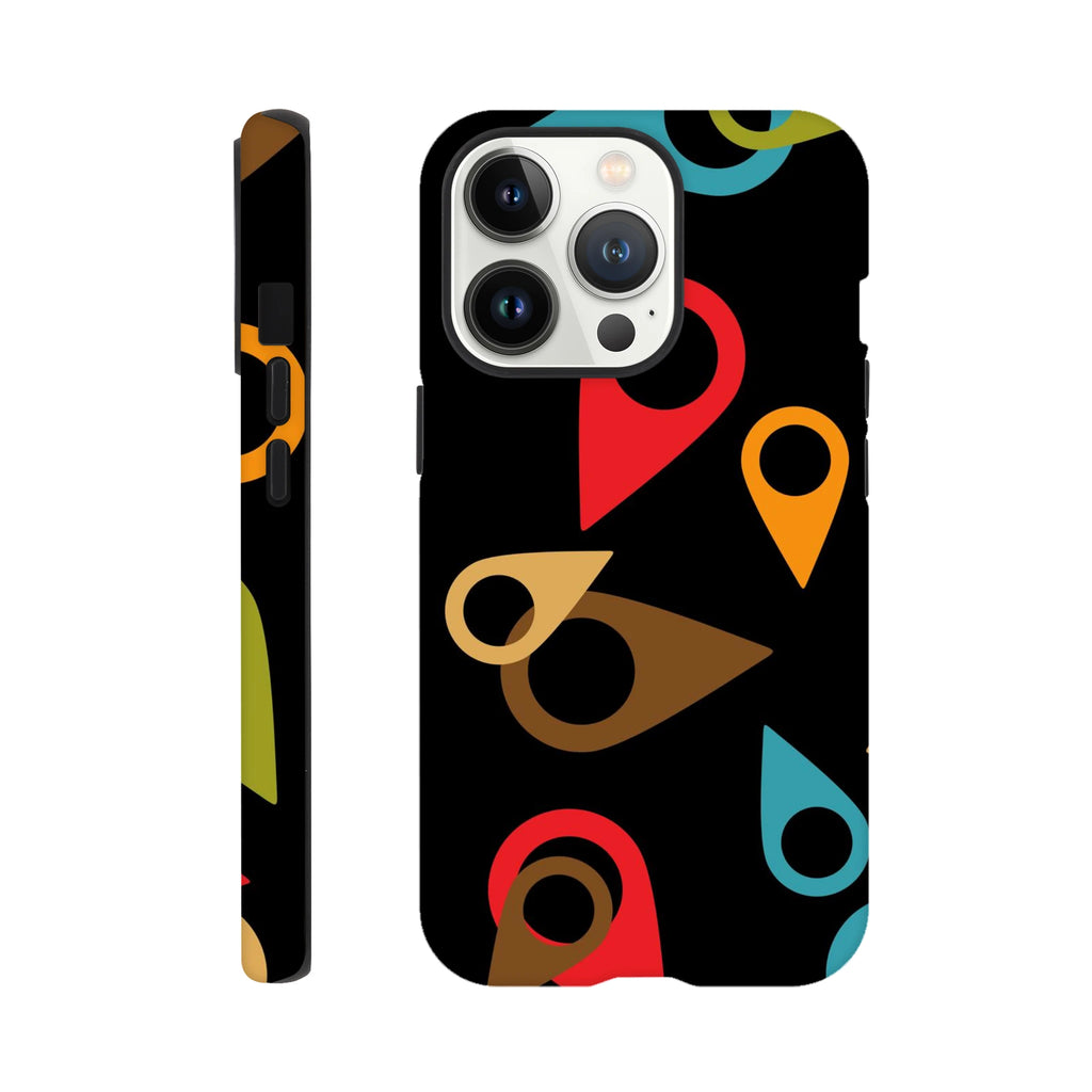 Where Am I, Location Pin - Apple iPhone Tough case iPhone 13 Pro iPhone Tough Case Globally Fulfilled