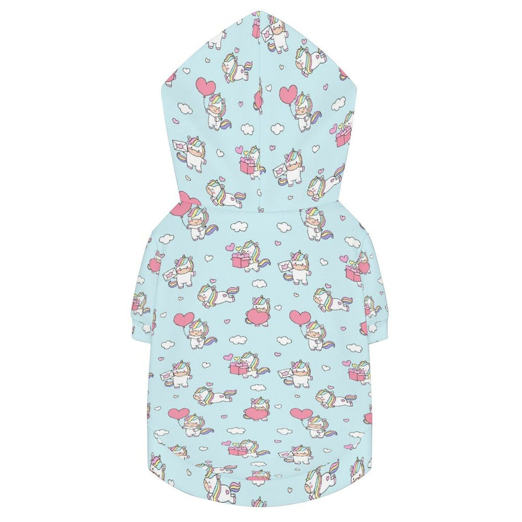 Rainbow Unicorn Pet Hoodie (Large Size)