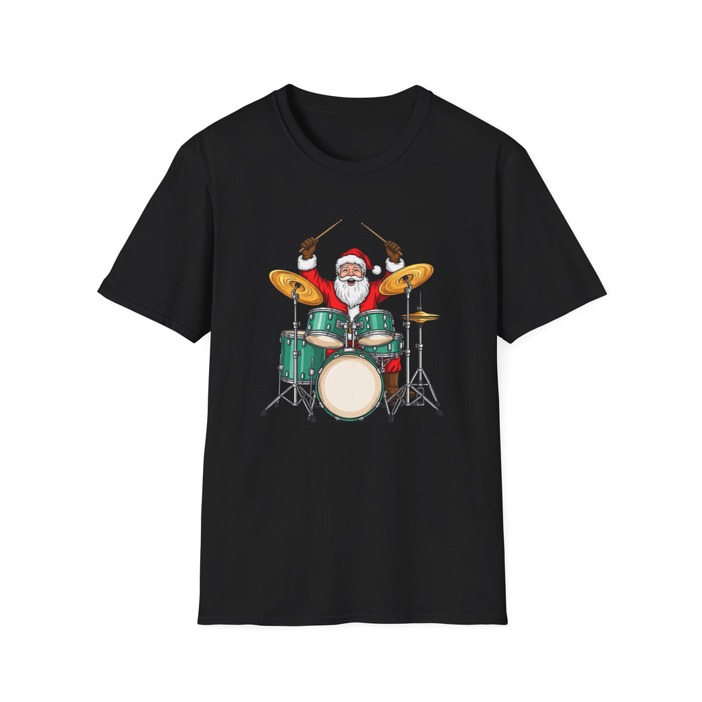 Drummer Santa - Unisex Softstyle T-Shirt