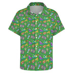 Bright 80's Women's Collared Pocketless Short Sleeve Shirt