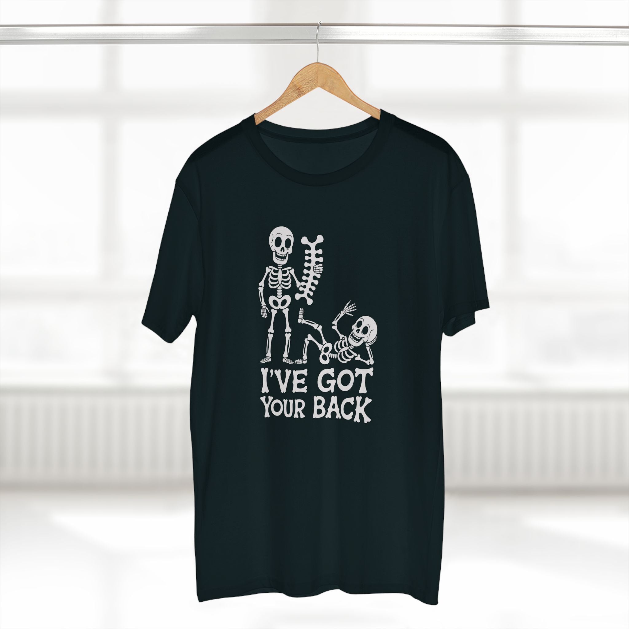Skeleton, I've Got Your Back - Mens Adult Staple Tee