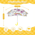 Cartoon Unicorn Rainbow Kids Safe Round Corner Umbrella Kids Safe Round Corner Umbrella animal Printed Offshore