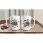 Tangled Christmas Lights, I'm Fine, This Is Fine, Everything's Fine - White 15oz Ceramic Mug Christmas 15oz Mug Christmas Globally Fulfilled