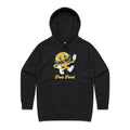 Fast Food Women's AS Colour Hoodie Black Womens Hoodie Food Printed In Australia