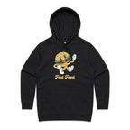 Fast Food - Womens Hoodie Black Womens Hoodie Food Printed In Australia