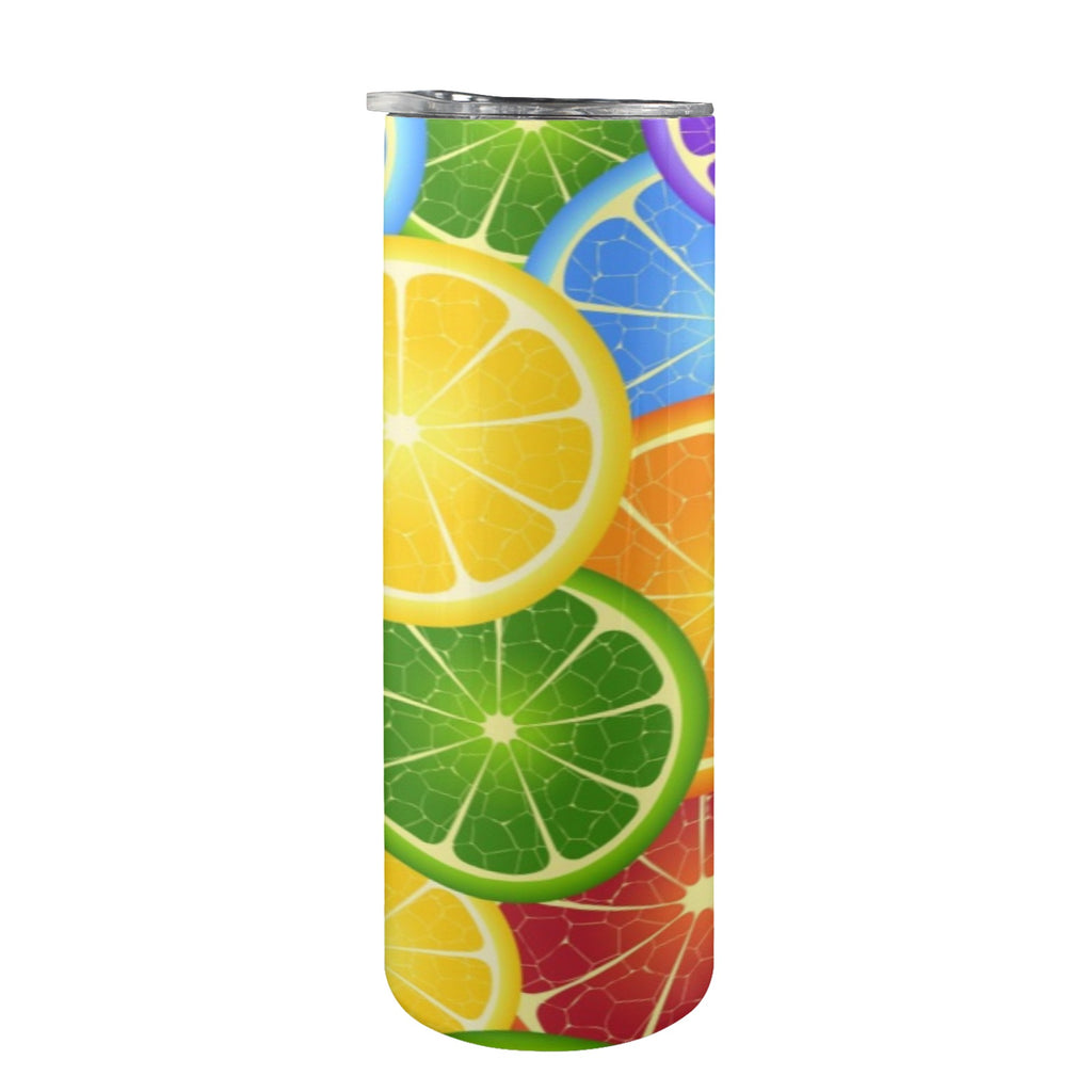 Citrus 20oz Tall Skinny Tumbler with Lid and Straw