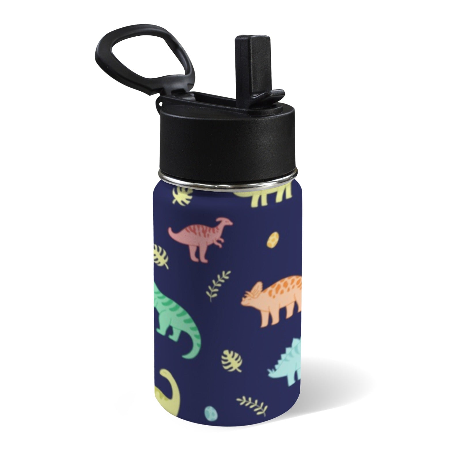 Dinosaurs 12oz Kids Water Bottle with Straw Lid