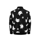 Geometric Cat Faces Kids Bomber Jacket Kids Bomber Jacket animal Printed Offshore