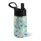Australian Birds 12oz Kids Water Bottle with Straw Lid