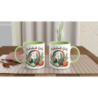 Personalised - Audiobook Girlie - White 11oz Ceramic Mug with Colour Inside Personalised 11oz Mug customise Globally Fulfilled personalise Reading