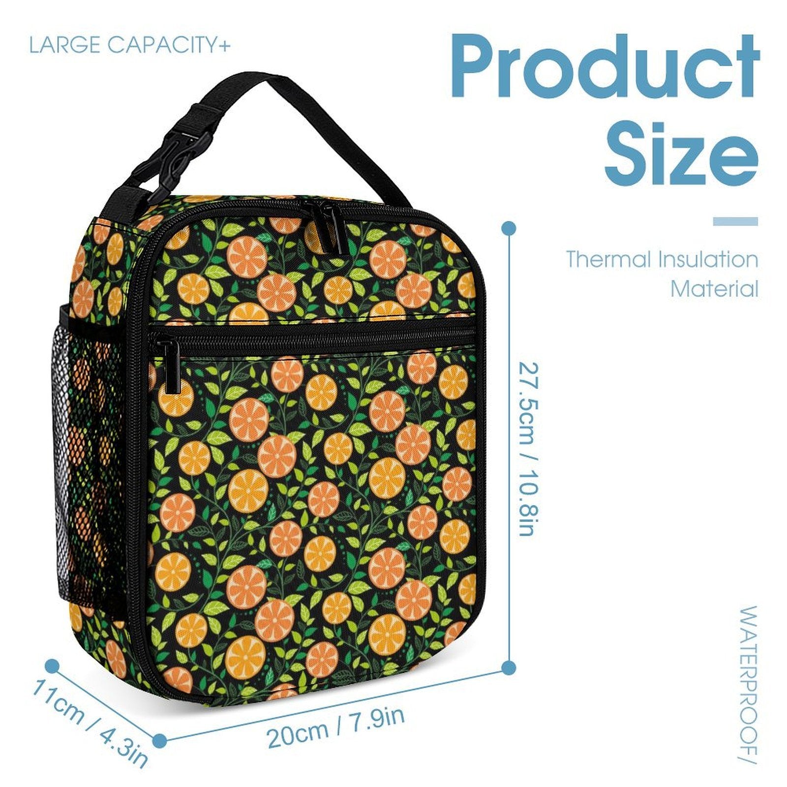 Oranges Backpack, Lunch Bag & Pencil Case Set