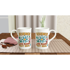 Personalised - Science, Like Magic But Real - White 10oz Porcelain Slim Mug Personalised Porcelain Mug Globally Fulfilled Science