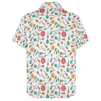 Ukulele Women's Collared Pocketless Short Sleeve Shirt