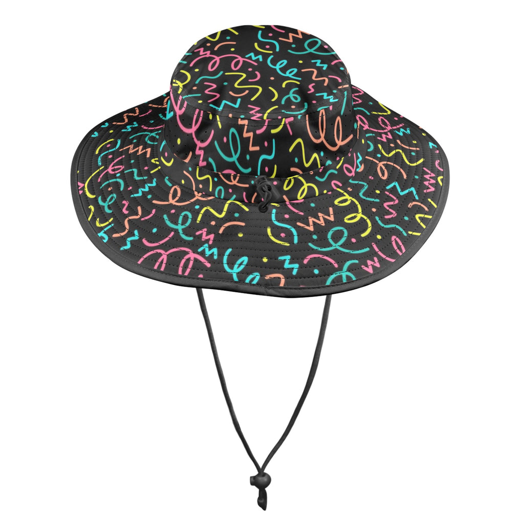 Squiggle Time Wide Brim Bucket Hat Wide Brim Bucket Hat Printed Offshore